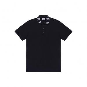 Burberry Мужская поло Ryland с логотипом на воротнике, black