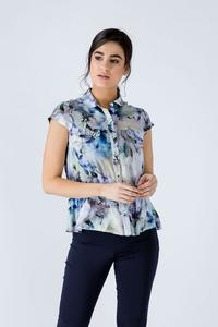 Рубашка с цветочными рукавами и капюшоном Conquista, мультиколор