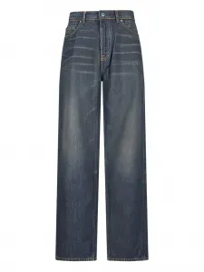 Джинсы с эффектом потертостей OUR LEGACY, синий