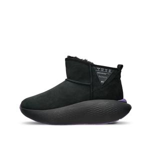 XVESSEL Теплые износостойкие нескользящие короткие зимние ботинки VESSEL унисекс черного цвета