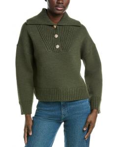 Design History   Sailor Collar Свитер Design History, зеленый