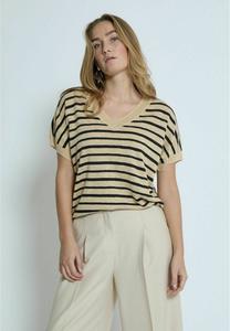 Футболка PEPPERCORN Print T-shirt, S Black Stripe/Black