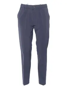 Брюки с прорезными карманами на резинке RRD, синий