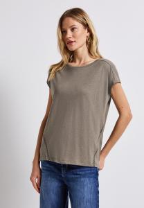 Футболка с принтом MIT DETAILS Street One, цвет Braun