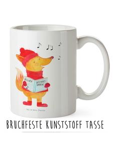 Детская кружка лиса певец без слов в белом Mr. & Mrs. Panda