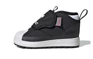 Кроссовки Adidas Originals Superstar Series Toddler Shoes Baby на липучке, черный