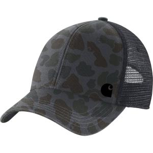 Бейсболка из сетчатой ткани с камуфляжным принтом Carhartt, цвет shadow signature camo