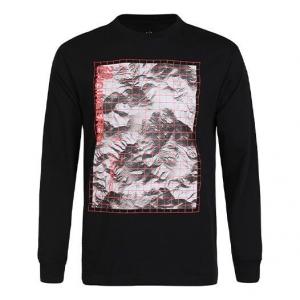 Футболка 23 мужские повседневные спортивные с длинным рукавом Air Jordan, черный