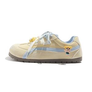 Низкие повседневные кроссовки для женщин с поддержкой и воздухопроницаемостью MEAKKEA, желтый