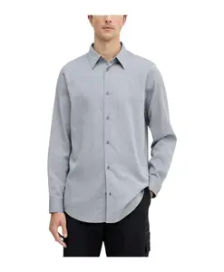 Классическая рубашка с длинными рукавами и круглым вырезом. Armani Exchange, белый