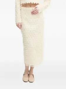 Юбка миди с разрезом Day Birger Et Mikkelsen, нейтральный