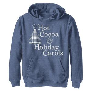 Детский флисовый худи с новогодним принтом в клетку Licensed Character