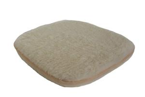 Набор из 2 подушек для сидений из натуральной шерсти однотонного цвета экрю Adlatus