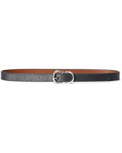 Ремень Lauren Ralph Lauren Reversible Crosshatch Leather Belt, цвет Black/Lauren Tan
