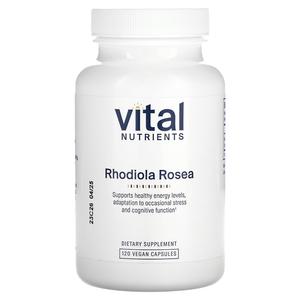 Vital Nutrients, Родиола розовая, 400 мг, 120 веганских капсул (200 мг в каждой капсуле)