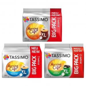 Tassimo Капсулы Т-диски Morning Café XL Большие упаковки Микс Упаковка Фильтр Мягкая и нежная текстура
