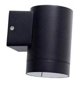 Уличный настенный светильник Dyberg Larsen Stege klein, черный - металл - пластик - 11 x 12 x 8 см