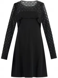 Платье из джерси с драпировкой Givenchy, черный