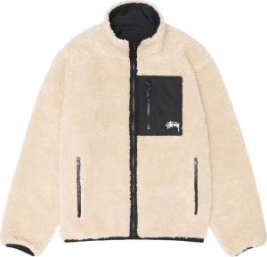 Куртка Stussy Sherpa Reversible 'Beige', разноцветный