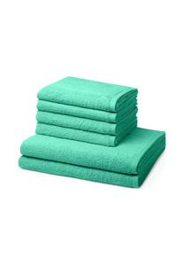 Набор полотенец Ross Vita для душа, 6 штук, 100x50/140x70 см, бирюзовый