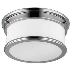 Потолочный светильник Elstead Payne, серебро - сталь - опаловое стекло - 32 x 14 x 32 см