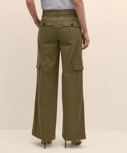 Брюки-карго из эластичной хлопковой саржи