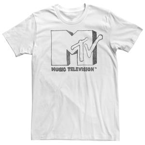 Мужская футболка с логотипом MTV Faded Sharpie Sketch Licensed Character, белый
