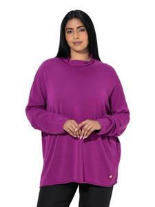 Ulla Popken Свободный пуловер ягодного цвета