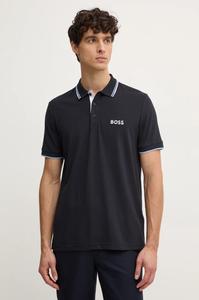 Футболка-поло Boss Green, темно-синий