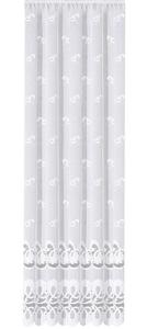 041357 Готовая штора LEONORA тонкий жаккард, белая, разные размеры HOME WOHNIDEE, белый