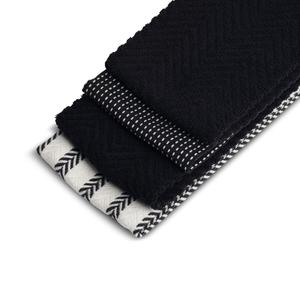 Набор кухонных полотенец Thyme & Table 4 шт, черный/белый