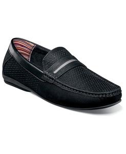 Мужские лоферы-слипоны Corby Moccasin Toe Saddle Stacy Adams, черный