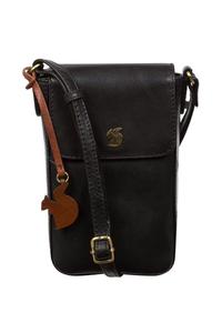 Маленькая кожаная сумка через плечо 'Buzz' Conkca London, черный