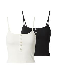 Укороченный топ ONLY Top ONLNESSA, цвет black/wool white