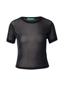 UNITED COLORS OF BENETTON Футболка в крапчатом черном цвете