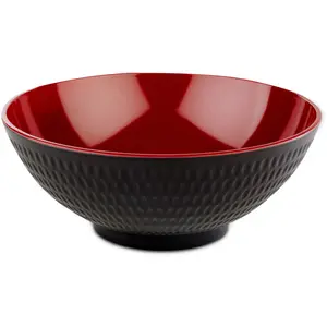 Салатница APS «Азия Плюс», 1 шт., из меламина, можно штабелировать, можно мыть в посудомоечной машине, красный/черный