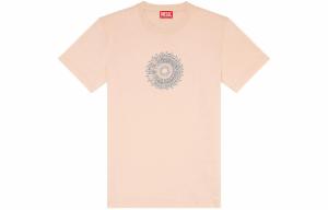 DIESEL Футболка унисекс розовая