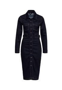 Джинсовое платье с полной застежкой на пуговицы Queen Kerosin, синий