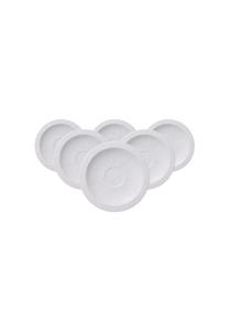 Тарелки десертные Villeroy & Boch White Pearl, 16 см, 6 штук, белый