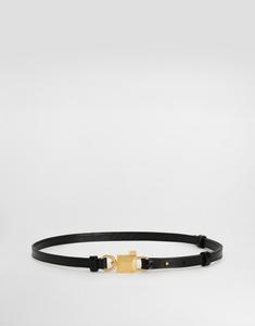 Ремень из телячьей кожи DOLCE & GABBANA, черный