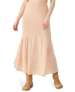 Женская юбка-миди Aneira с асимметричными вставками Steve Madden, Hazelnut