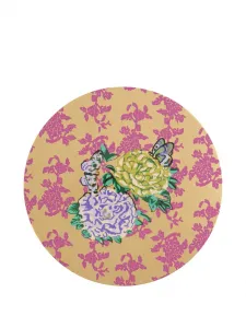 Сервировочная салфетка с цветочным принтом Lisa Corti, золотистый