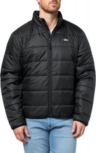 Lacoste мужская короткая легкая водоотталкивающая пуховая куртка, Black