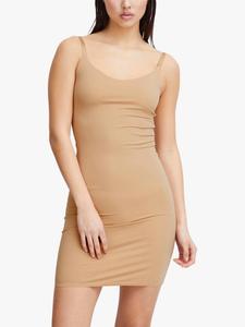 Платье-комбинация без рукавов с круглым вырезом iasiv ICHI, желто-коричневый