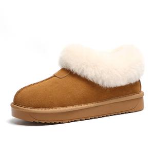 Ботинки Warm Wear-Resistant Height Increasing Slip-Resistant Ankle-Length Snow Boots Women's O.L, Chestnut Wool