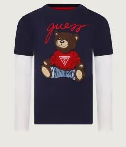 Лонгслив regular fit Guess, темно-синий