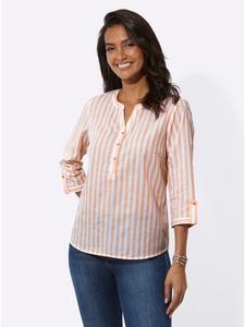 Полосатая блузка в абрикосово-белую полоску WITT WEIDEN