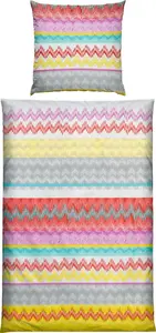 Комплект постельного белья , цветной, 1x 155x220 см + 1x 80x80 см Erwin Müller