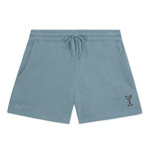 Женские шорты Martini midweight washed fleece Dalix, Misty Blue