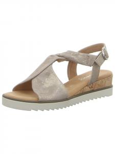 Gabor Сандалии на танкетке бежевого цвета